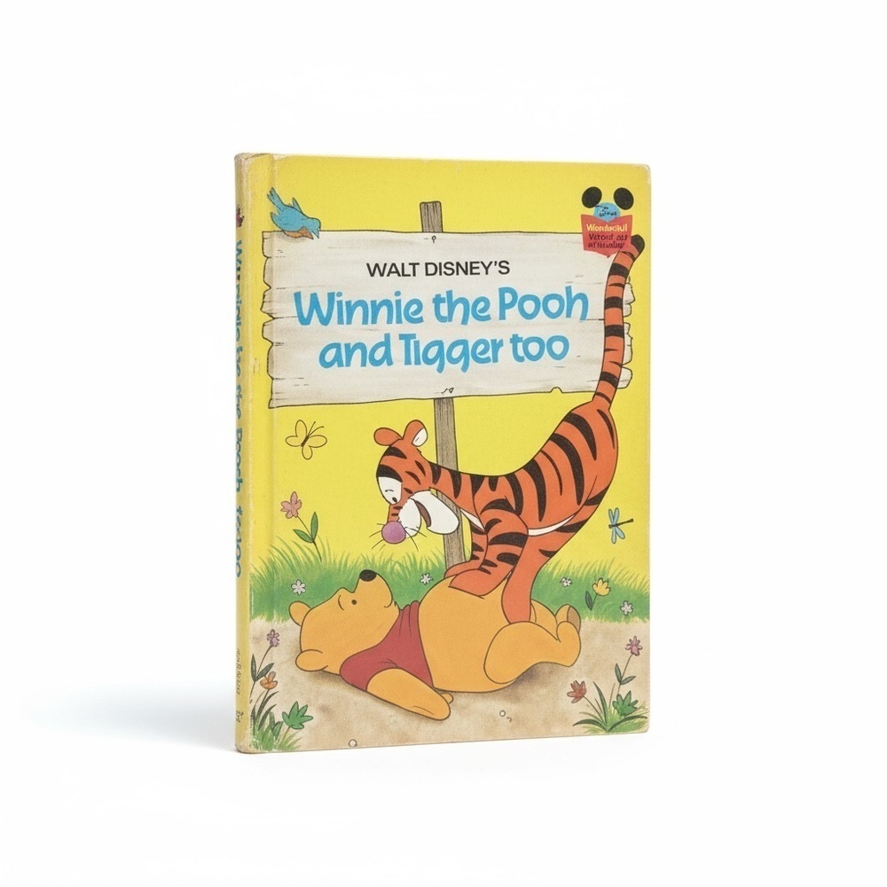 VTG WALT DISNEY WONDERFUL WORLD OF READING Winnie the Pooh and Tigger Too Book